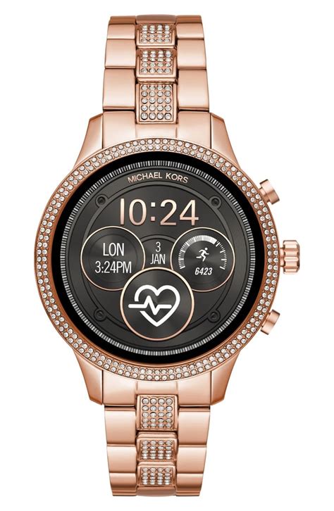 michael kors runway watch women& 39|mk smart watch for women.